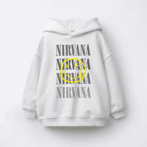 Nirvana Yellow Smiley Kids Hoodie