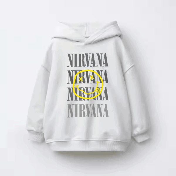 Nirvana Yellow Smiley Kids Hoodie
