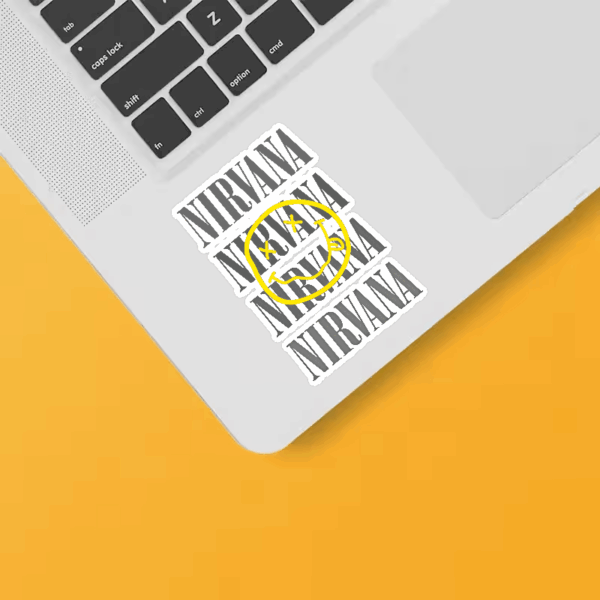 Nirvana Yellow Smiley Sticker