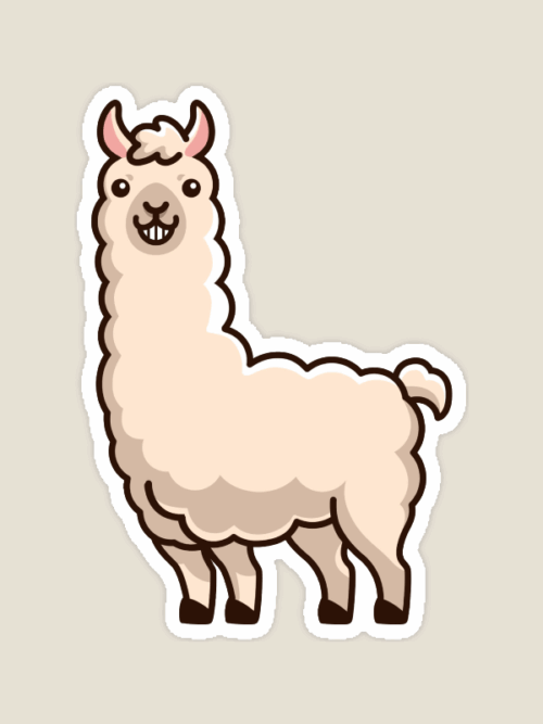 No Drama Llama Mood Sticker