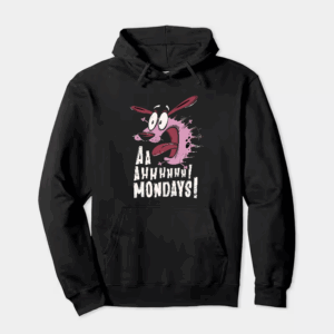 No Mondays Courage Cowardly Dog Hoodie