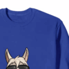 No ProbLlama Funky Alpaca Hipster Llama With Glasses Crewneck Sweatshirt