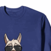 No ProbLlama Funky Alpaca Hipster Llama With Glasses Crewneck Sweatshirt