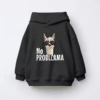 No ProbLlama Funky Alpaca Hipster Llama With Glasses Kids Hoodie