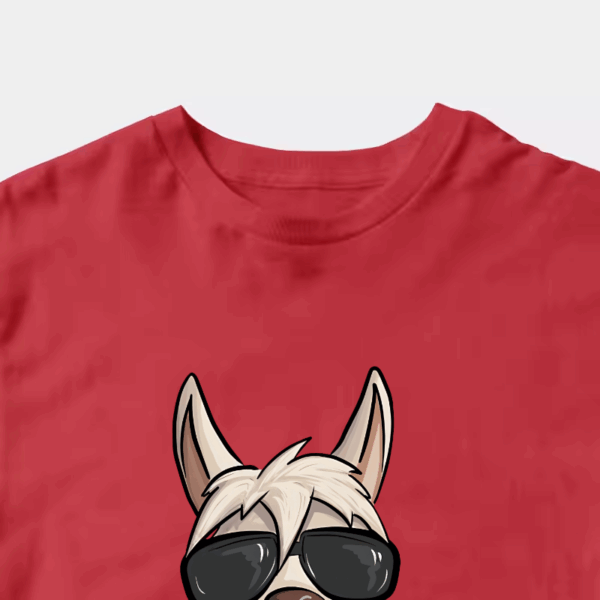 No ProbLlama Funky Alpaca Hipster Llama With Glasses Unisex T-Shirt