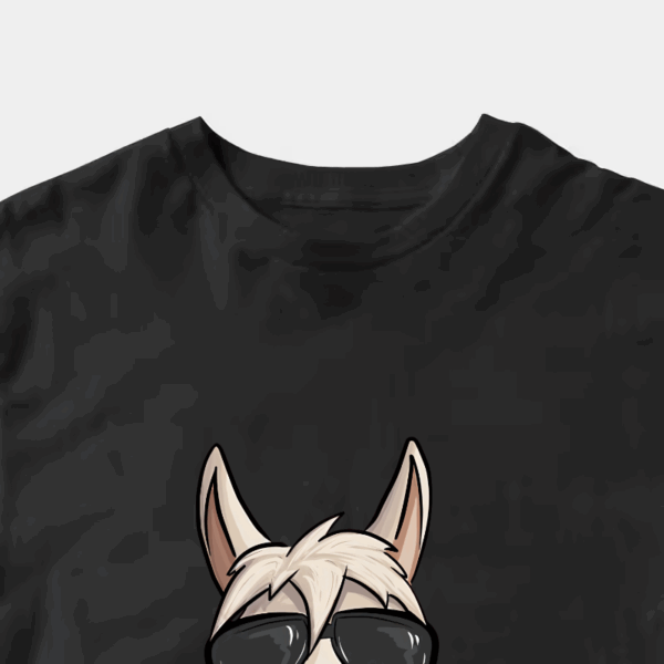 No ProbLlama Funky Alpaca Hipster Llama With Glasses Unisex T-Shirt