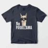 No ProbLlama Funky Alpaca Hipster Llama With Glasses Unisex T-Shirt