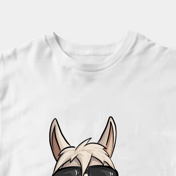 No ProbLlama Funky Alpaca Hipster Llama With Glasses Unisex T-Shirt