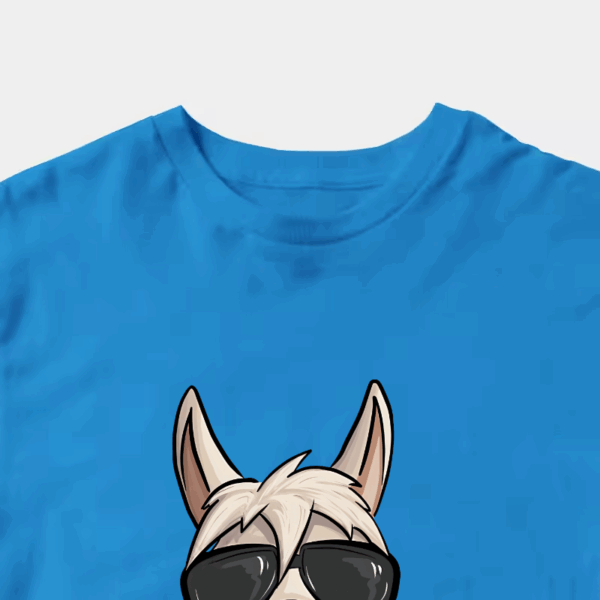 No ProbLlama Funky Alpaca Hipster Llama With Glasses Unisex T-Shirt