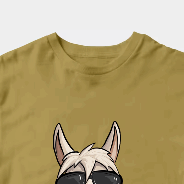 No ProbLlama Funky Alpaca Hipster Llama With Glasses Unisex T-Shirt