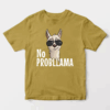 No ProbLlama Funky Alpaca Hipster Llama With Glasses Unisex T-Shirt