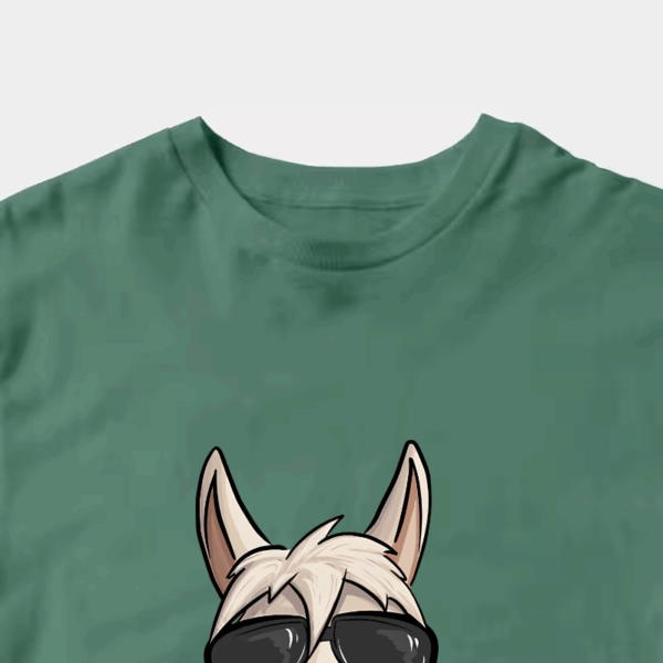 No ProbLlama Funky Alpaca Hipster Llama With Glasses Unisex T-Shirt