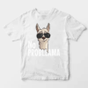 No ProbLlama Funky Alpaca Hipster Llama With Glasses Unisex T-Shirt