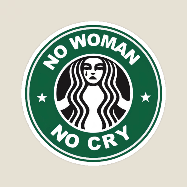 No Woman No Cry Chill Brew Vibes Coffee Sticker No Woman No Cry Chill Brew Vibes Coffee Sticker
