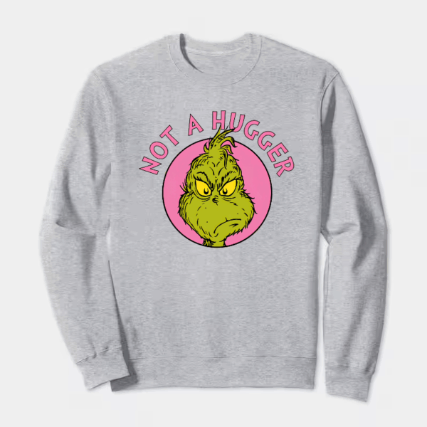 Not a Hugger – Grinch Anti-Social Mood Crewneck Sweatshirt