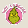 Not a Hugger – Grinch Anti-Social Mood Sticker