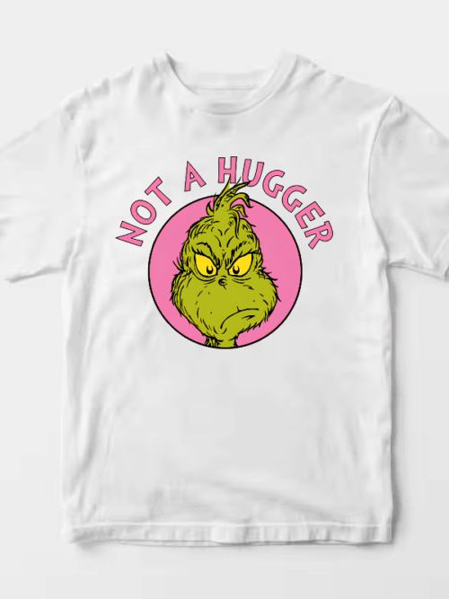 Men’s Not a Hugger – Grinch Anti-Social Mood Unisex T-Shirt