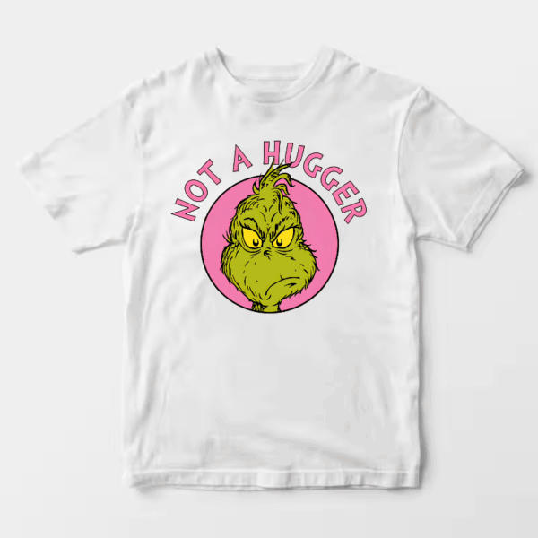 Men’s Not a Hugger – Grinch Anti-Social Mood Unisex T-Shirt