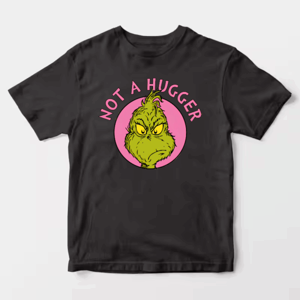 Men’s Not a Hugger – Grinch Anti-Social Mood Unisex T-Shirt