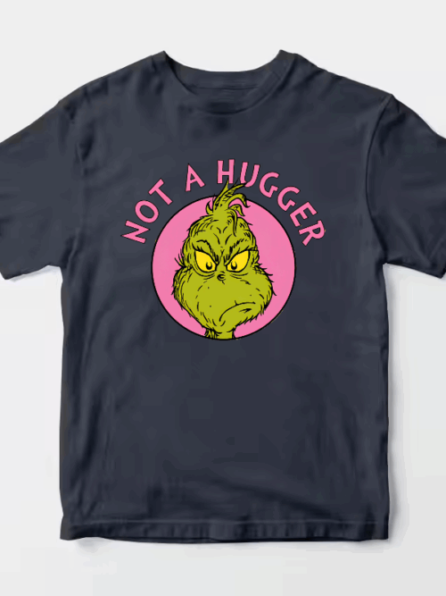Men’s Not a Hugger – Grinch Anti-Social Mood Unisex T-Shirt