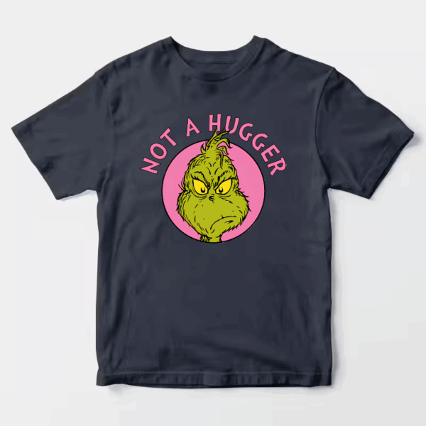 Men’s Not a Hugger – Grinch Anti-Social Mood Unisex T-Shirt