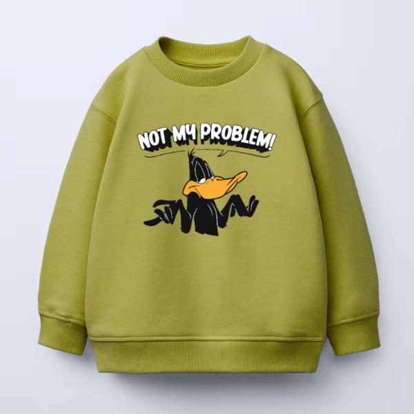 Not My Problem Daffy Duck Attitude Crewneck Sweatshirt