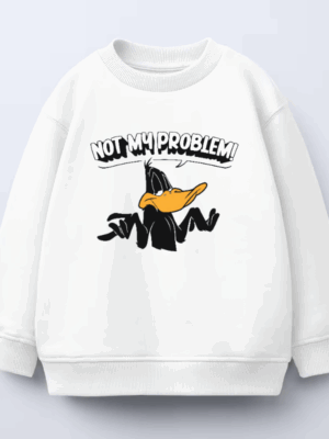 Not My Problem Daffy Duck Attitude Crewneck Sweatshirt