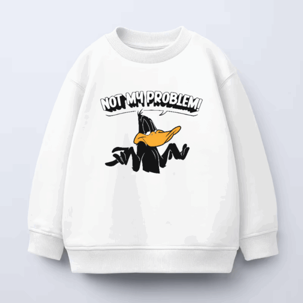 Not My Problem Daffy Duck Attitude Crewneck Sweatshirt