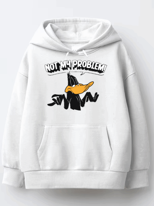 Not My Problem Daffy Duck Attitude Hoodie
