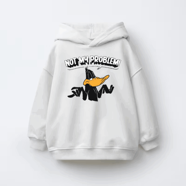 Not My Problem Daffy Duck Attitude Kids Hoodie