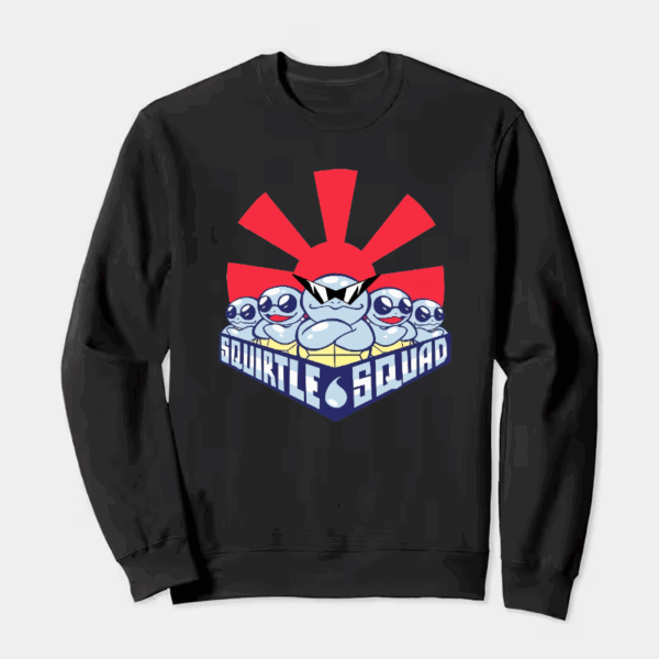 OG Squirtle Squad – Classic Pokémon Rebel Crewneck Sweatshirt