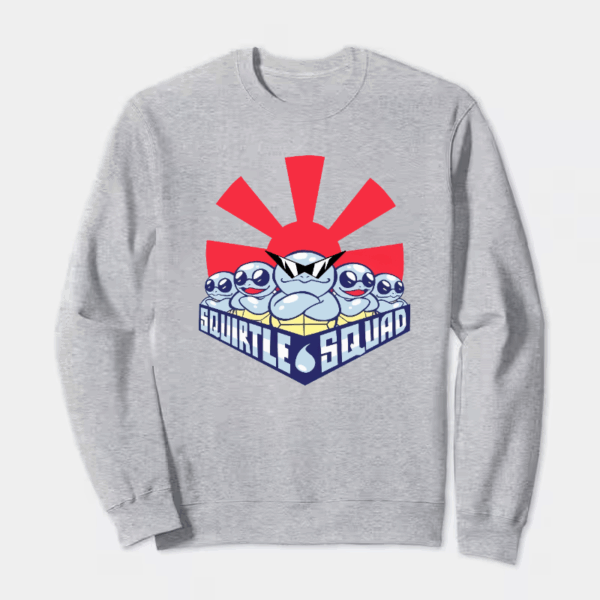 OG Squirtle Squad – Classic Pokémon Rebel Crewneck Sweatshirt