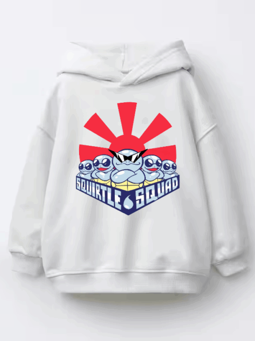 OG Squirtle Squad – Classic Pokémon Rebel Kids Hoodie