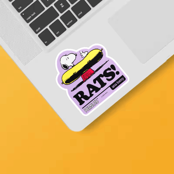Oh Rats Snoopy Peanuts Sticker Oh Rats Snoopy Peanuts Sticker