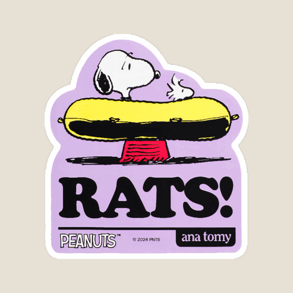 Oh Rats Snoopy Peanuts Sticker Oh Rats Snoopy Peanuts Sticker