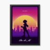 One For All Hero Izuku Midoriya Retro Wave Poster