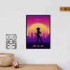 One For All Hero Izuku Midoriya Retro Wave Poster