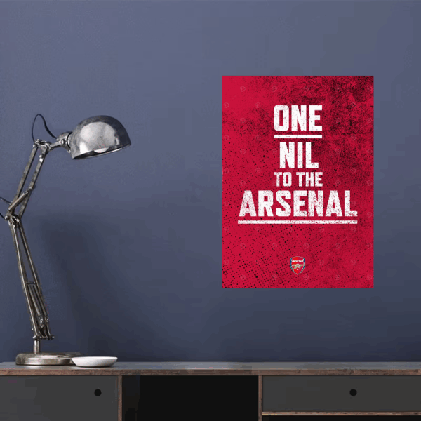 One Nil to the Arsenal Victory Poster