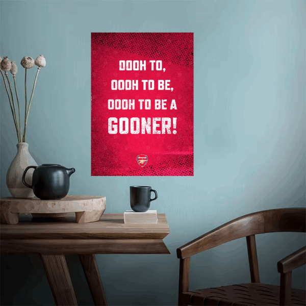 Ooh to Be a Gooner Arsenal Pride Poster