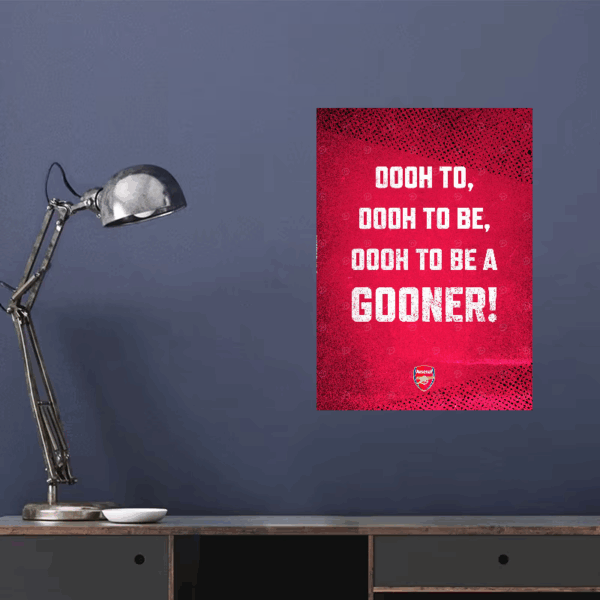 Ooh to Be a Gooner Arsenal Pride Poster