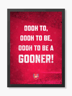 Ooh to Be a Gooner Arsenal Pride Poster