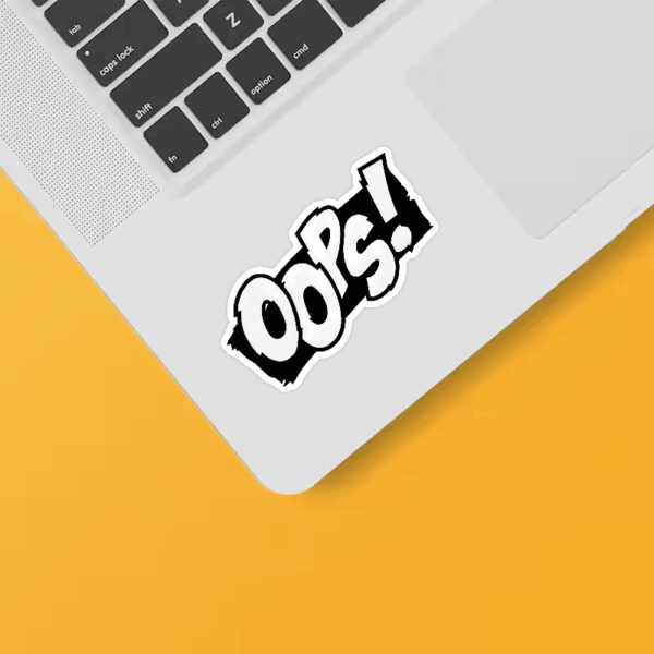 Oops Glitch Moment Sticker Oops Glitch Moment Sticker