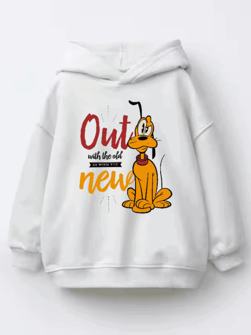 Out With the Old In With the New Pluto Vibes Kids Hoodie