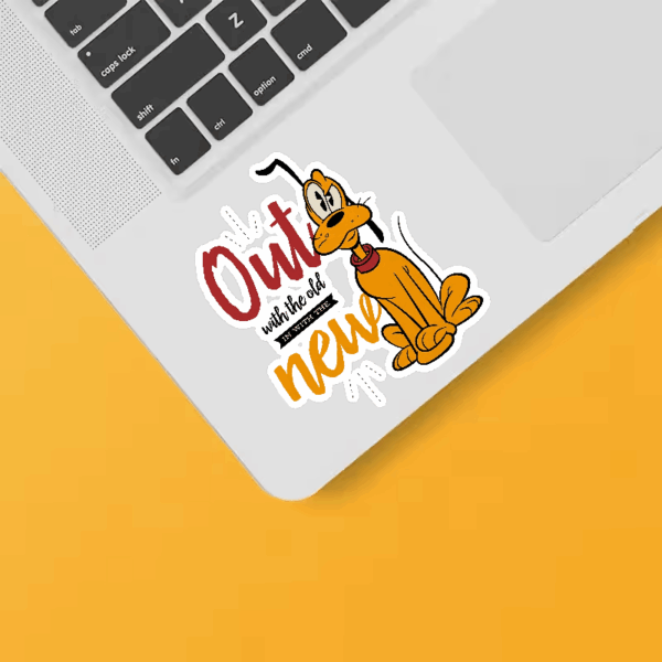 Out With the Old In With the New Pluto Vibes Sticker Out With the Old In With the New Pluto Vibes Sticker