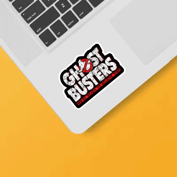 Paranormal Team in Action Ghostbusters Sticker Paranormal Team in Action Ghostbusters Sticker