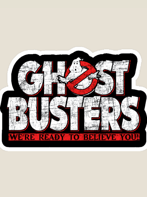 Paranormal Team in Action Ghostbusters Sticker