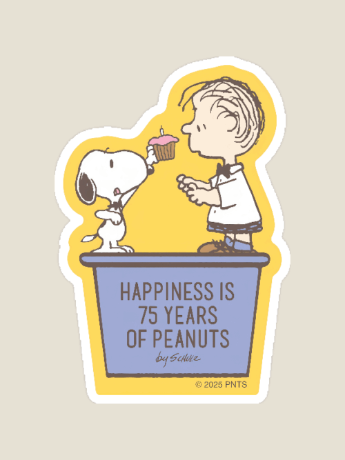 Peanuts 75 Years of Joy Sticker
