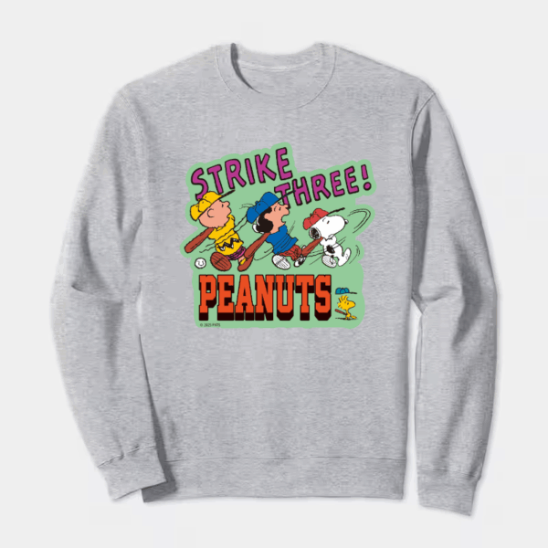 Peanuts Classic Strike Three Crewneck Sweatshirt