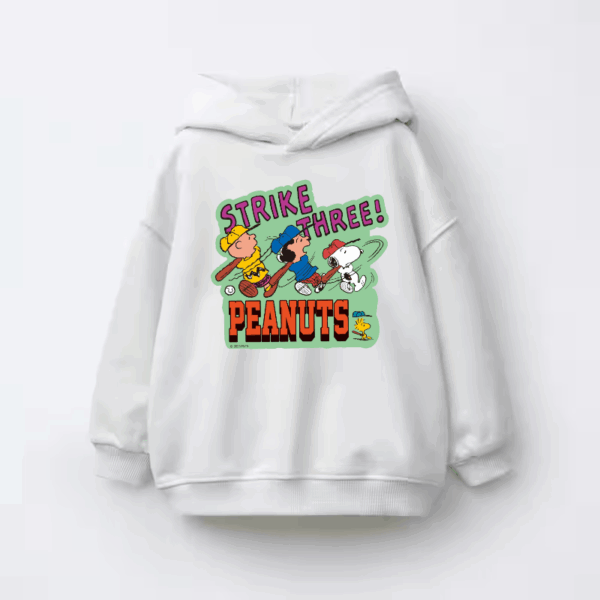 Peanuts Classic Strike Three Kids Hoodie