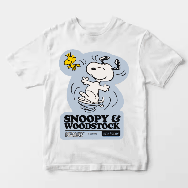 Peanuts Happy Dance Vibes with Snoopy & Woodstock Unisex T-Shirt